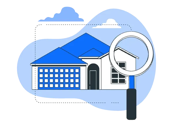 Illustration of a house representing a mortgage in Canada